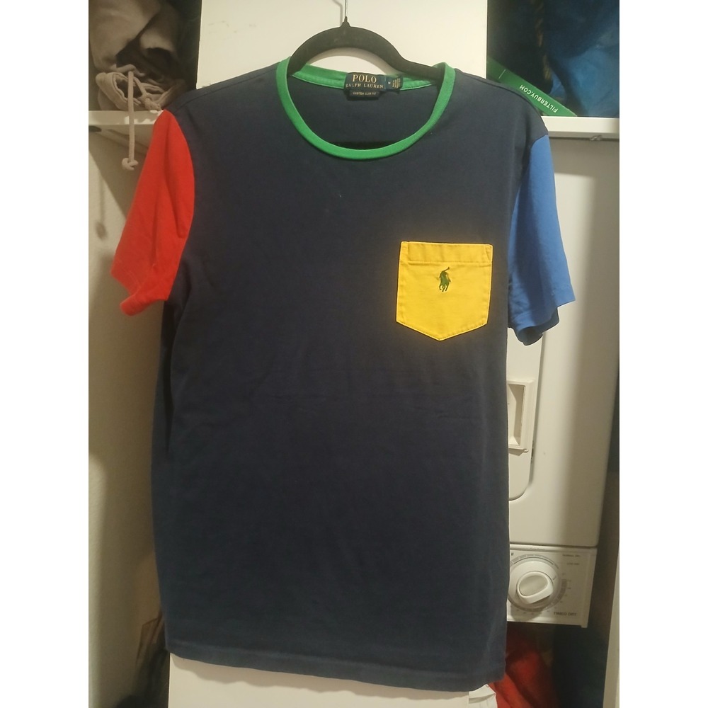 Polo Ralph Lauren Classic Fit Colorblock Pocket T-Shirt Size  Medium